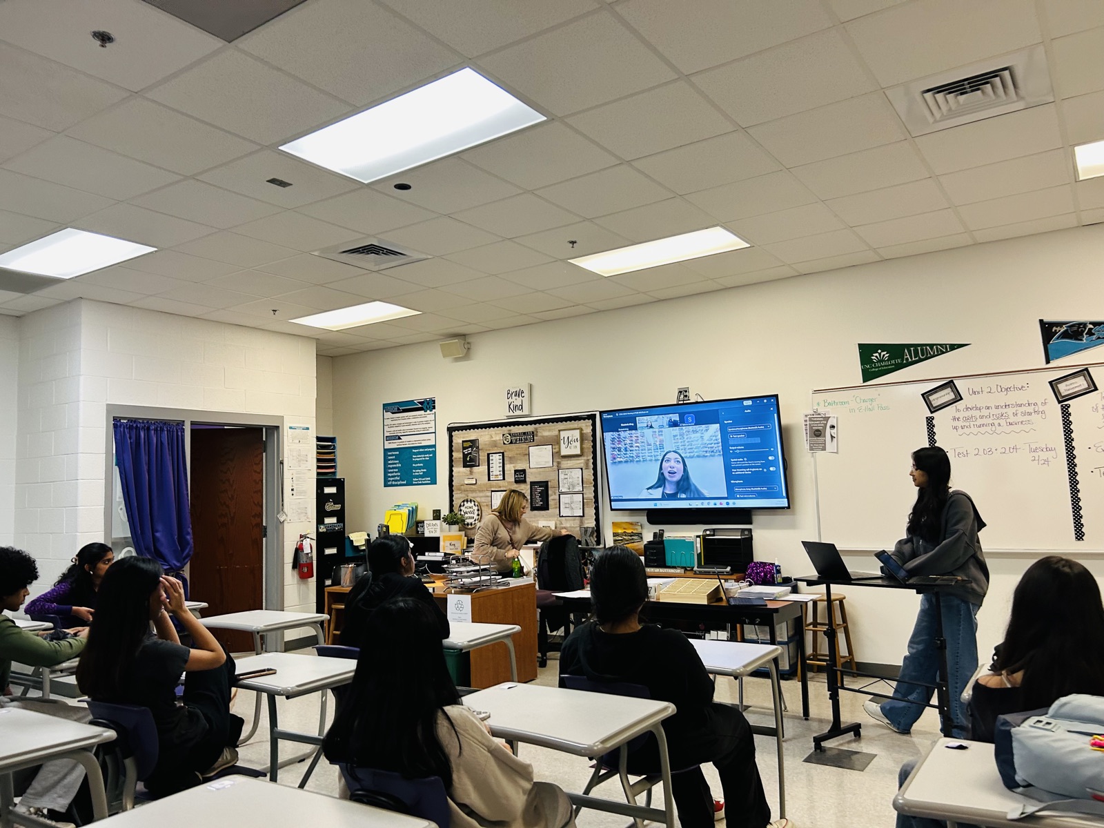 Speaker Q&A with students
